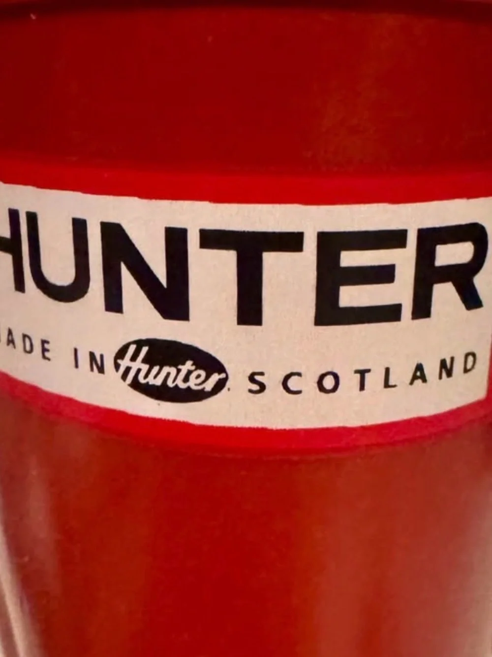 Hunter Women's Tall Red Waterproof Rain Boots